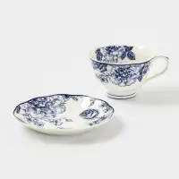 Чайная пара "Синяя роза" блюдце 15х2 см, чашка 13х10,5х7 см