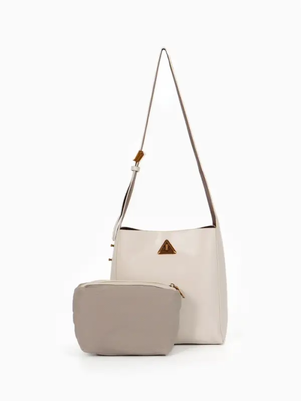 Сумка женская TEXTURA на винтовом замке, 24&times;11&times;24 см, белая