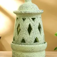 Подсвечник терракота &laquo;Фонарь&raquo;, 16&times;16&times;26 см