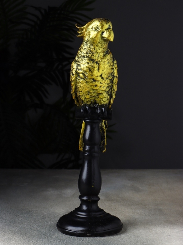 Фигура Фигура "Попугай на жердочке" 34х10х12 см, бронза