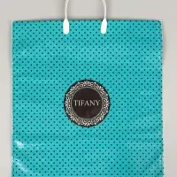 Пакет Тифани- пластиковая ручка 44 х 40 см 100 мкм