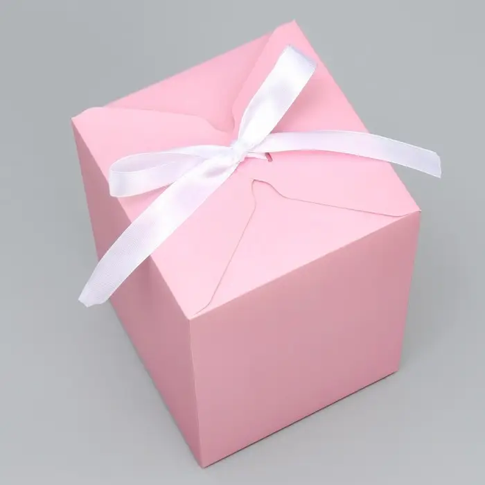 Коробка подарочная складная, упаковка, «Розовая», 12 х 18 х 12 см Коробка подарочная складная, упаковка, «Розовая», 12 х 18 х 12 см