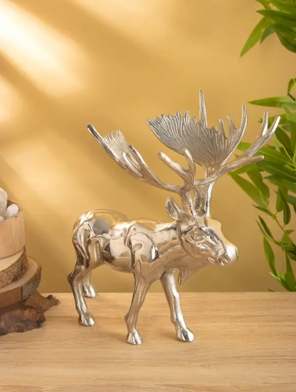 Сувенир "Лось" 33х23х31,5 см, алюминий