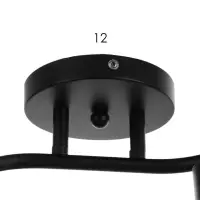 Спот потолочный &laquo;Айрис&raquo;, 2хЕ14, 40 Вт, черный, 38&times;18&times;22 см