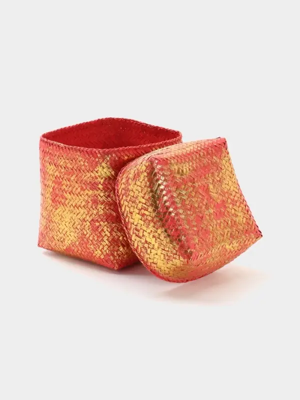 Корзинка плетёная &laquo;Голден&raquo;, 20&times;20&times;26 см, розовая