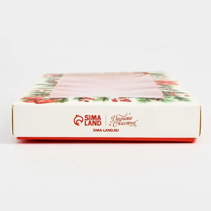 Коробка для шоколада «Новогодняя ботаника», с окном, 9.4 х 1.7 х 18.4 см Коробка для шоколада «Новогодняя ботаника», с окном, 9.4 х 1.7 х 18.4 см