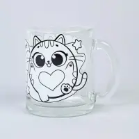 Кружка для росписи "Милые котики" (без краски)