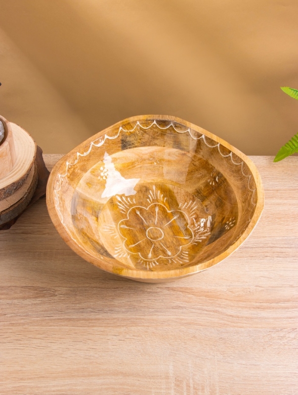 Салатник Салатник "Пряник" дерево манго 29х29х11 см