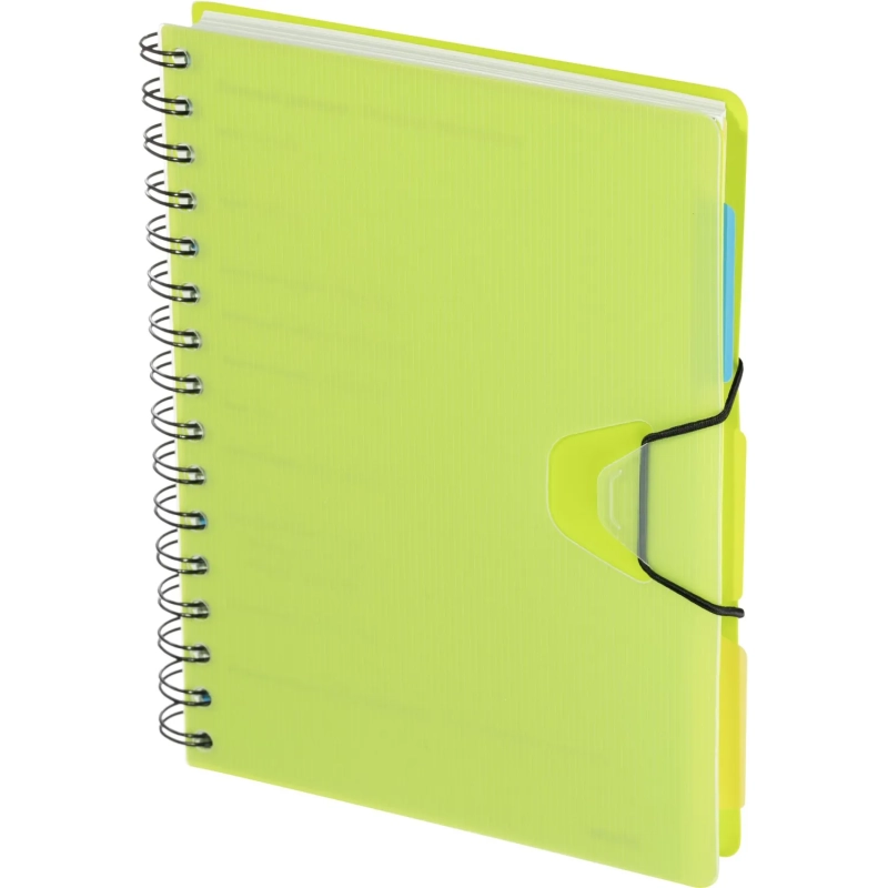 Ежедневник недатированный Bright Colours на спирали, &nbsp;А5, 272 стр., ЛАЙМ