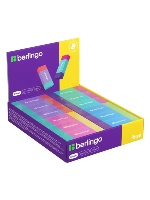 Ластик Berlingo Raze, прямоугольный, Eco-Pvc, 48×18×10 мм Ластик Berlingo Raze, прямоугольный, Eco-Pvc, 48×18×10 мм