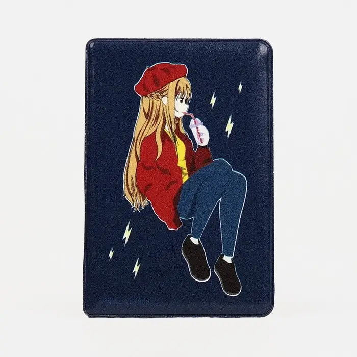 Обложка для проездного, пропуска, цвет синий Обложка для проездного, пропуска, цвет синий