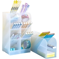 Подставка-органайзер д/канц.принадле-ей Deli 8932White, 5 отделений, белый