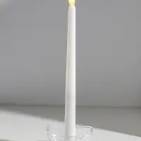 Подсвечник стекло на 1 свечу "Цветок" прозрачный d=2 см 9х9х4 см