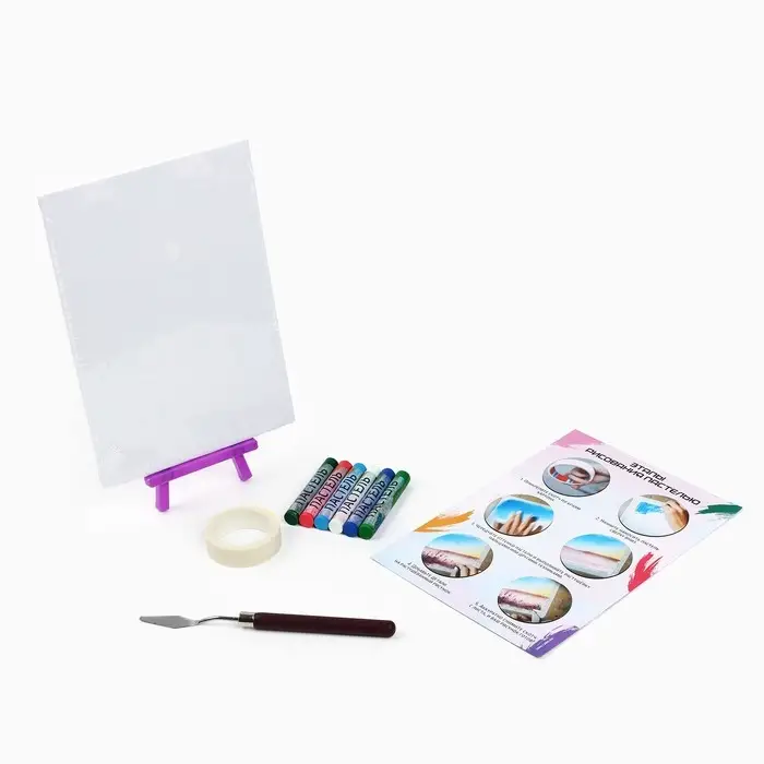 Рисование пастелью с мольбертом &laquo;Зимние горы&raquo;, набор для творчества