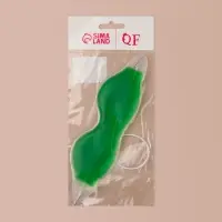 Маска для лица гидрогелевая, охлаждающая/согревающая, 18.5&times;5 см, зелёная