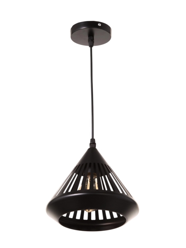 Светильник Светильник "Тень" 1х40Вт Е27 черный 20х20х19(+100)см