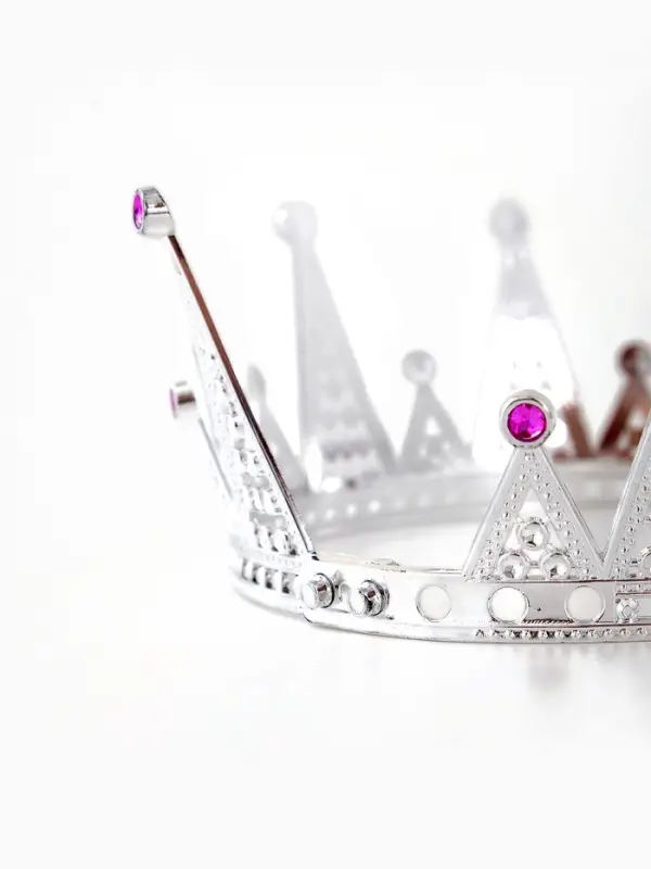 Корона королевы, цвет серебряный Корона королевы, цвет серебряный