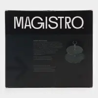 Этажерка для фруктов и десертов Magistro Valley, 2 яруса, d=25/20&times;24 см, сланец, чёрная