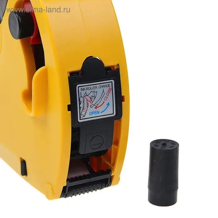 Этикет-пистолет 1-строчный (цифры, знаки), 8 символов, 21&times;12 мм, прямоугольный