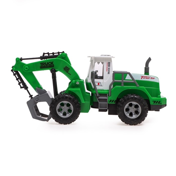 Экскаватор инерционный «Стройтехника», световые эффекты, подвижные детали, цвет зелёный Экскаватор инерционный «Стройтехника», световые эффекты, подвижные детали, цвет зелёный