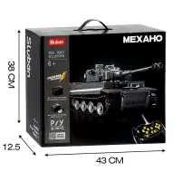 Конструктор Механо Sluban &laquo;Немецкий танк TIGER&raquo;, радиоуправление, 814 деталей