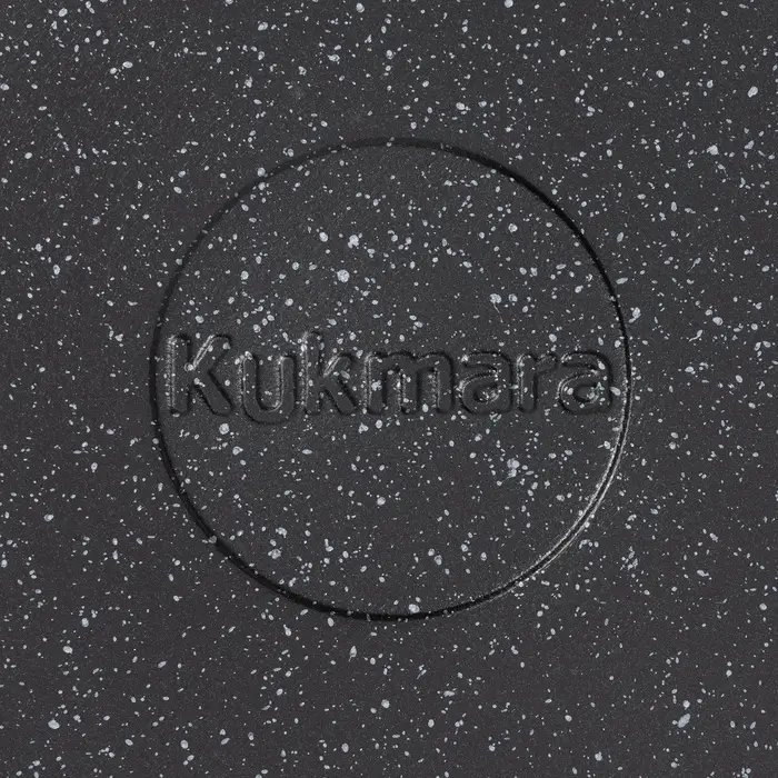 Кастрюля KUKMARA &laquo;Мраморная&raquo;, 3 л, d=24 см, h=17 см, стеклянная крышка, антипригарное покрытие, литой алюминий, серый
