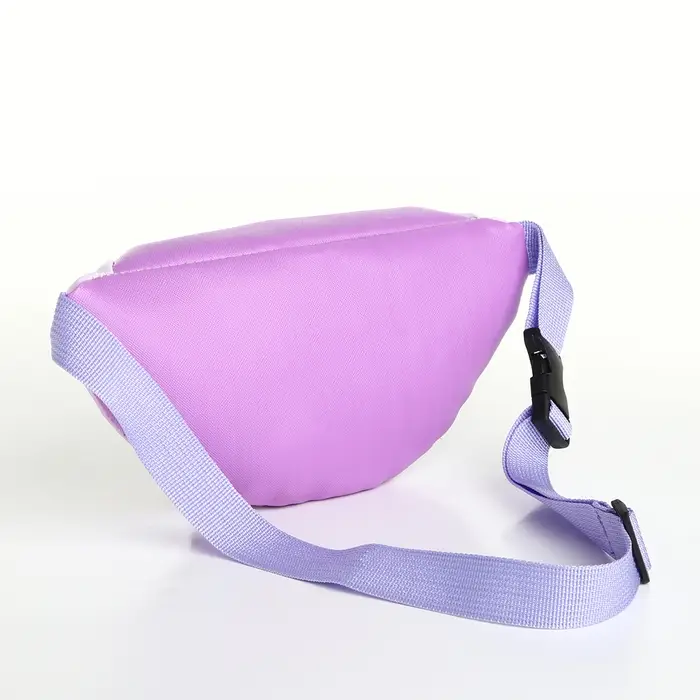 Сумка поясная &laquo;Друзья&raquo; для девочки, на молнии, сиреневая