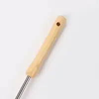 Ерш для бутылей, 40&times;8&times;4 см, форма кольцо, бамбуковая ручка, ворс бежевый