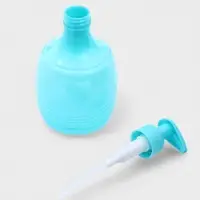 Дозатор для мыла &laquo;Волны&raquo;, 450 мл, 7.8&times;7.8&times;15.5, бирюзовый