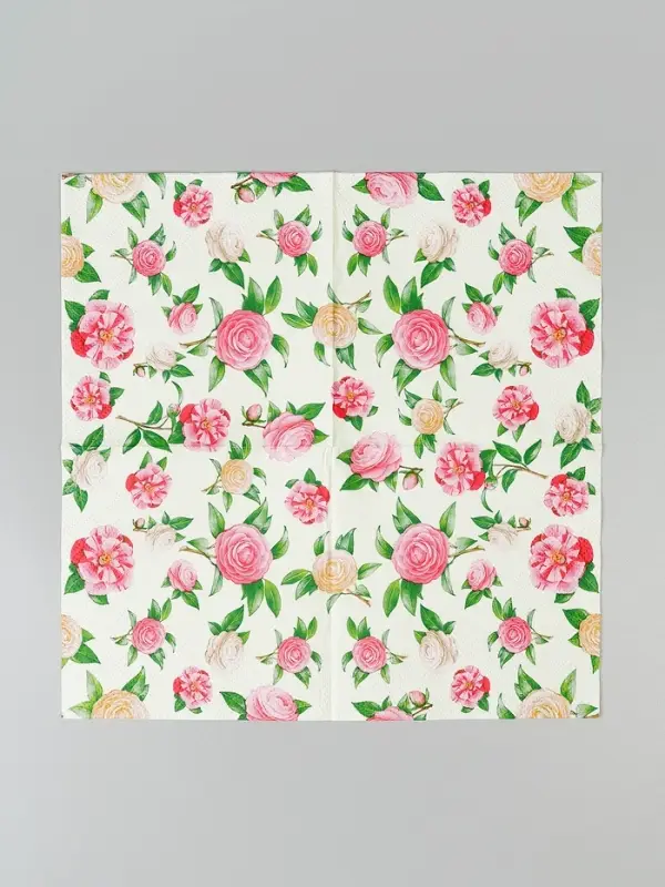 Нежные розы, Салф. Bouquet de Luxe 24х24 3 слоя 25л /15, шт Нежные розы, Салф. Bouquet de Luxe 24х24 3 слоя 25л /15, шт