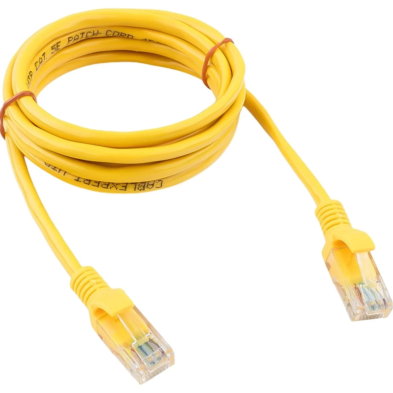 Патч-корд UTP Cablexpert PP10-2M/Y кат.5e, 2м, литой, (жёлтый)