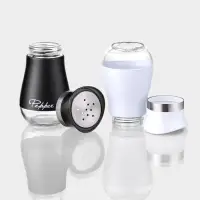 Набор для специй "Сияние.Black/White", 2 шт, на подставке Набор для специй "Сияние.Black/White", 2 шт, на подставке