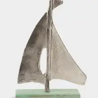 Сувенир &laquo;Парусник&raquo;, 6&times;22&times;32 см, алюминий, дерево