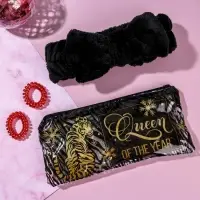 Набор повязка и резинки в косметичке "Queen of the year"