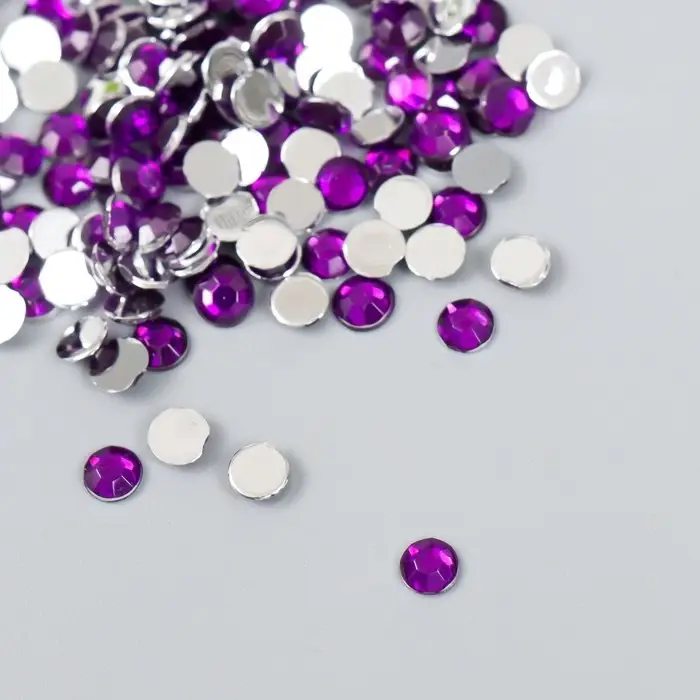 Декор для творчества в бутылочке Декор для творчества в бутылочке "Стразы. Тёмно-фиолетовый" набор 500 шт d=0,5 см 7х2х2 см