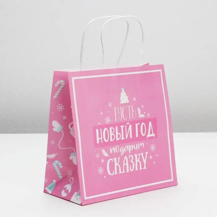 Пакет подарочный новогодний «Пусть Новый год подарит сказку», 22 х 22 х 11 см Пакет подарочный новогодний «Пусть Новый год подарит сказку», 22 х 22 х 11 см