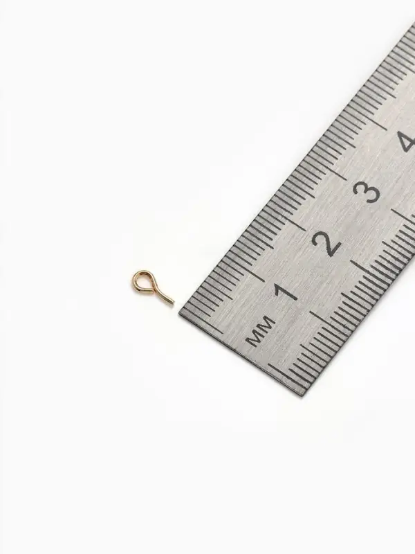 Держатель для кулона клеевой, 7×3 мм (набор 30 шт.), цвет золото