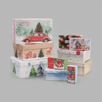Коробки подарочные новогодние 10 в 1 &laquo;С Новым Годом&raquo;, 30&times;19&times;11.5 - 12&times;6.5&times;4 см