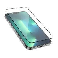 Защитное стекло Hoco A26, для iPhone 13 Pro Max,с защитной сеткой для микрофона,черная рамка