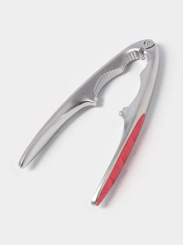 Орехокол Доляна Redline, 4.2&times;1.7&times;15.5 см, нержавеющая сталь, красный