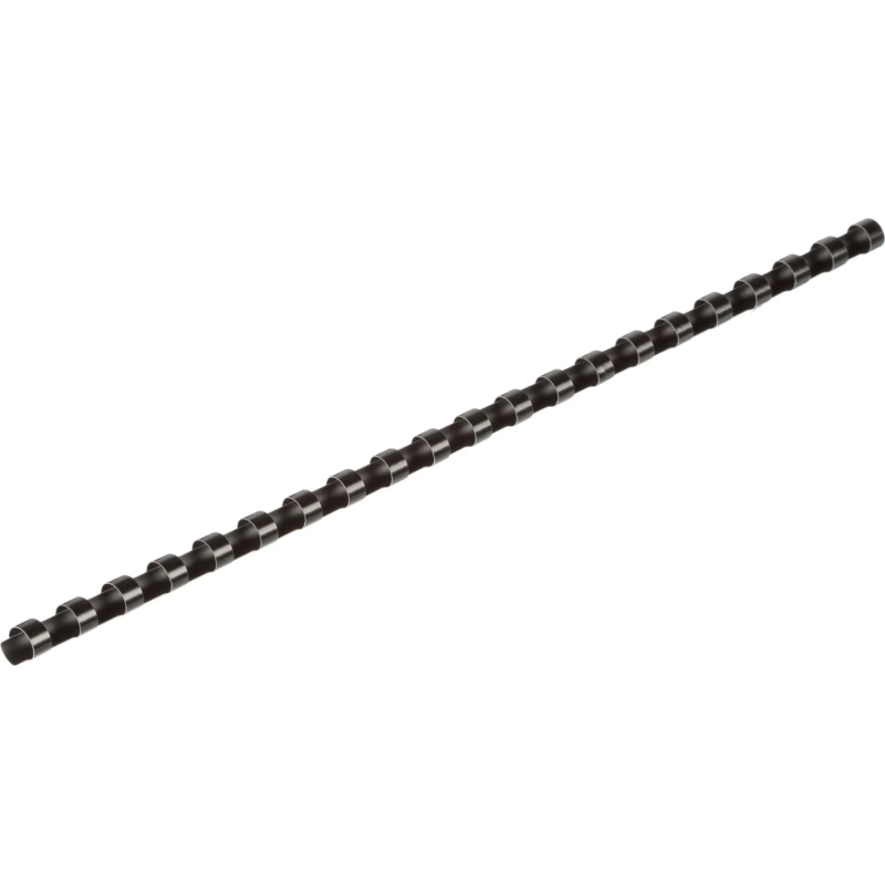 Пружины для переплета пластиковые 21 кольцо, 8 мм, (черные), 100 шт./уп