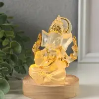 Фигурка светящаяся &laquo;Ганеша - бог мудрости&raquo;, акрил, от USB, 8&times;8&times;10 см