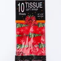 Бумага упаковочная тишью "Зимний лес", красная, 50 х 66 см Бумага упаковочная тишью "Зимний лес", красная, 50 х 66 см