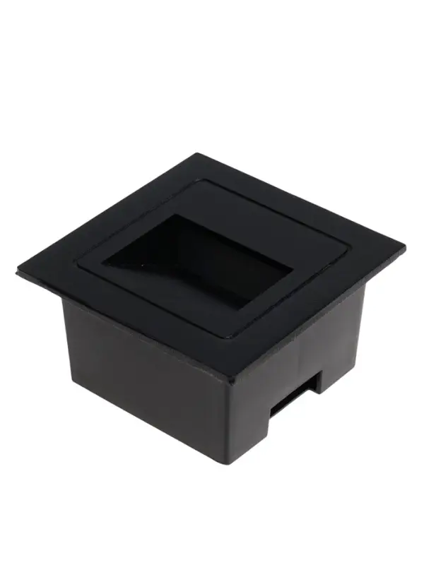 Встраиваемый светильник для лестницы, IP65, 3 Вт, 6500К, 68&times;68 мм, квадратный, чёрный, свечение холодное белое