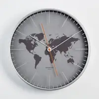 Часы настенные интерьерные &laquo;Материки&raquo;, d=30.5 см, бесшумные