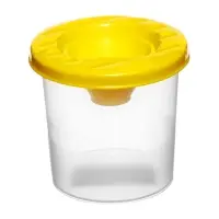 Стакан - непроливайка для рисования Calligrata, 210 мл, с заглушкой, жёлтый