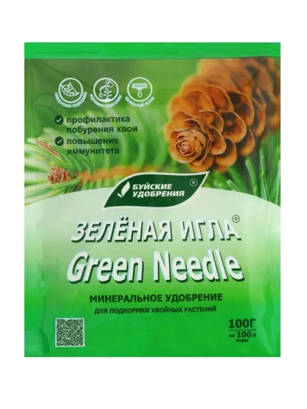 Удобрение минеральное "Зеленая игла" для хвойных, 100 г