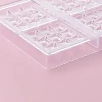 Форма для шоколада и конфет KONFINETTA &laquo;Поп-ит&raquo;, пластик, 6 ячеек 7&times;7 см, 27.5&times;17.5&times;2.5 см, прозрачная