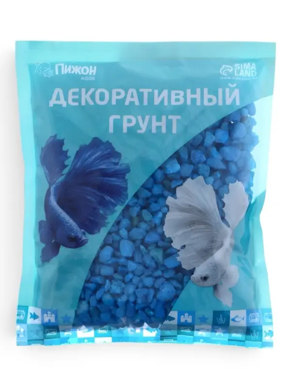 Мраморная крошка &laquo;Пижон Аква&raquo;, фр. 5-10 мм, сапфир, 800 г
