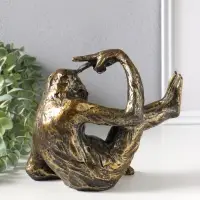 Держатель для книг полистоун "Шимпанзе показывает жест - победа" 19х10х16,5 см